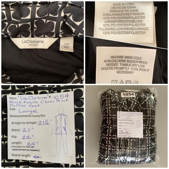 “Liz Claiborne” Puffer Vest size L - Picture 2 of 14